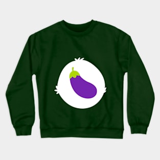 Eggplant Emoji Bear Crewneck Sweatshirt